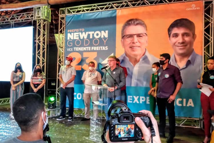 Newton Godoy garante que fara uma campanha e uma gestao limpas. Foto Marcelo Sena.Agência Primaz