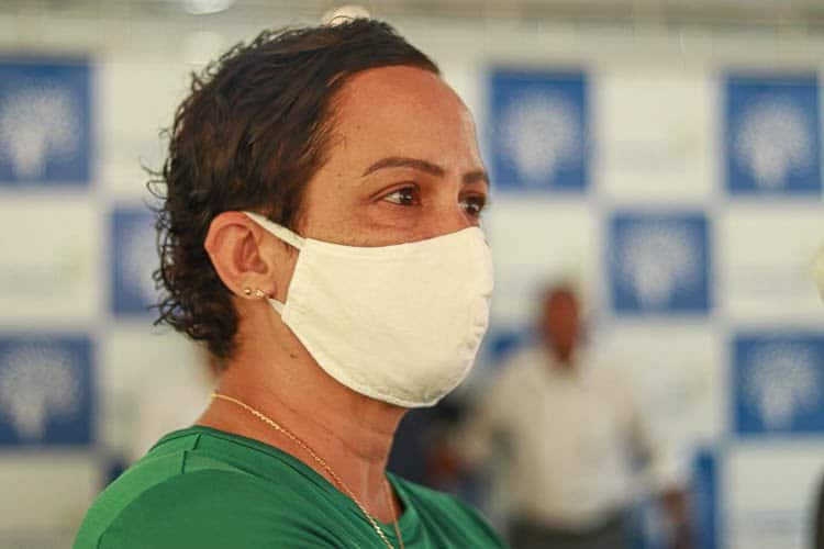 Capitã Marta defende projeto do Republicanos e se lança candidata a vereadora. Foto: Lui Pereira/Agência Primaz