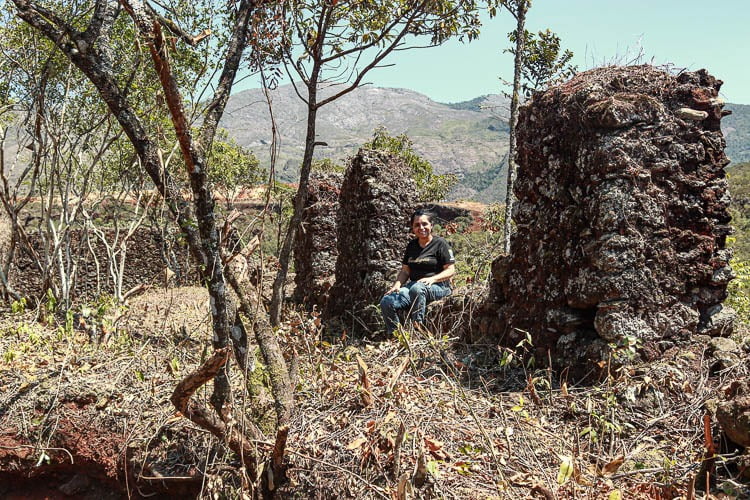 Ruínas da Fazenda dos Pitangui, em Antônio Pereira, distrito de Ouro Preto. Foto: Lui Pereira/Agência Primaz