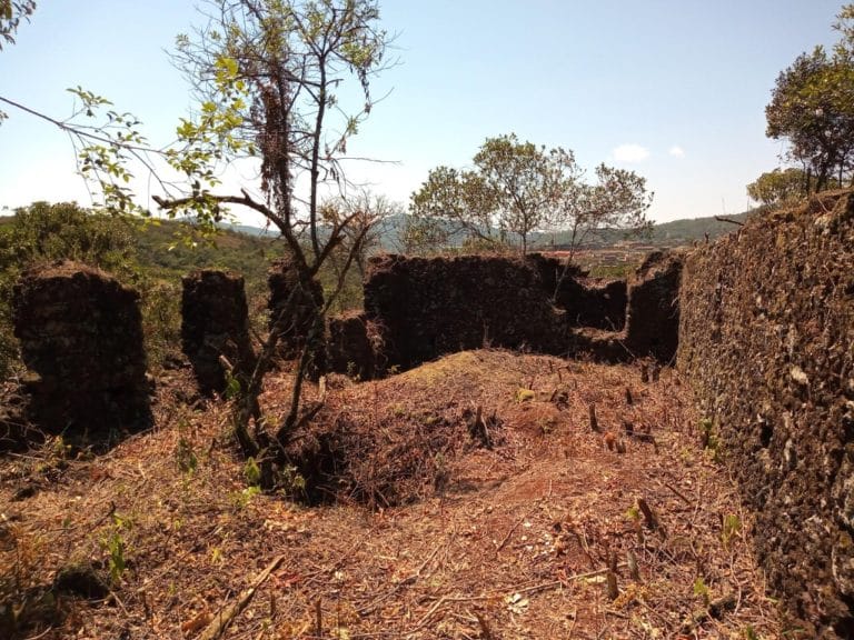 Ruínas da Fazenda dos Pitangui, em Antônio Pereira, distrito de Ouro Preto. Foto: Marcelo Sena/Agência Primaz