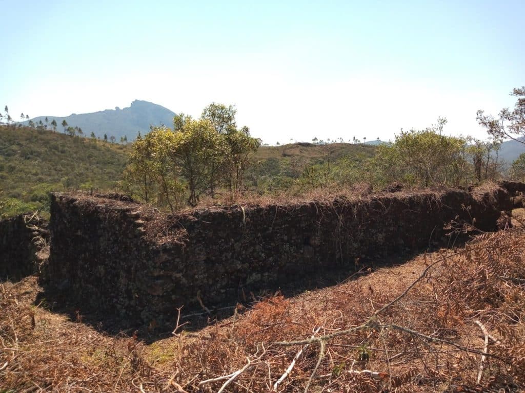Ruínas da Fazenda dos Pitangui, em Antônio Pereira, distrito de Ouro Preto. Foto: Marcelo Sena/Agência Primaz