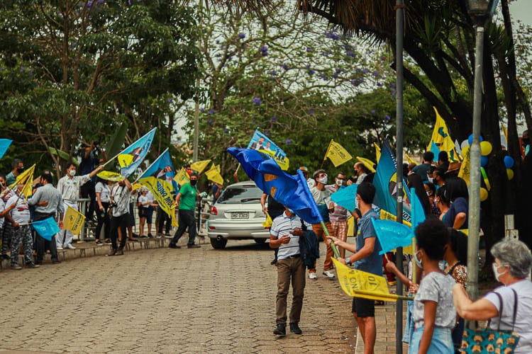 Simpatizantes prestigiam inauguração do comitê de Bruno Mól e Rodrigo Miranda - Foto: Lui Pereira/Agência Primaz