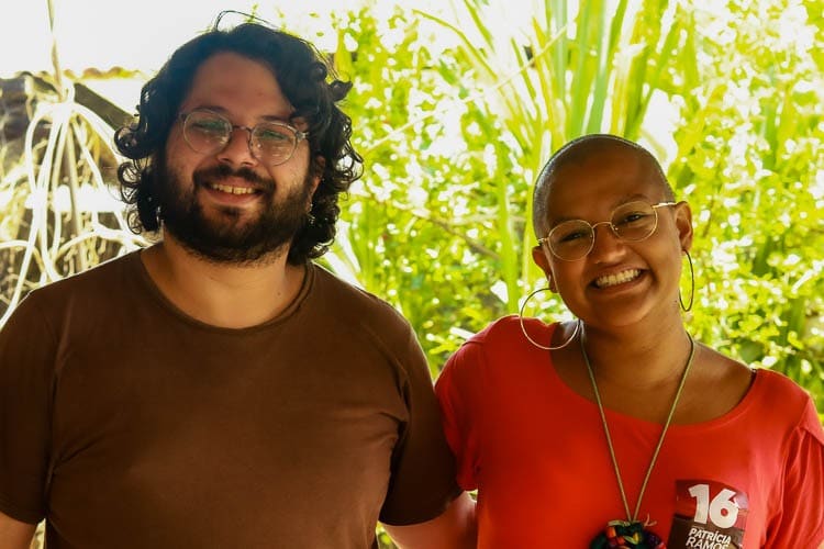 Para Patrícia Ramos e Yuri Gomes, candidatos a prefeita e vice, todo o plano de governo é voltado para o fortalecimento da classe trabalhadora. Foto: Lui Pereira/Agência Primaz