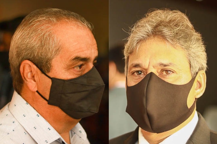 Relação de Marcelo Macedo e Zezinho Salete com o Poder Executivo dependerá de decisão do TRE sobre candidatura de Celso Cota. Fotos e montagem: Lui Pereira/Agência Primaz