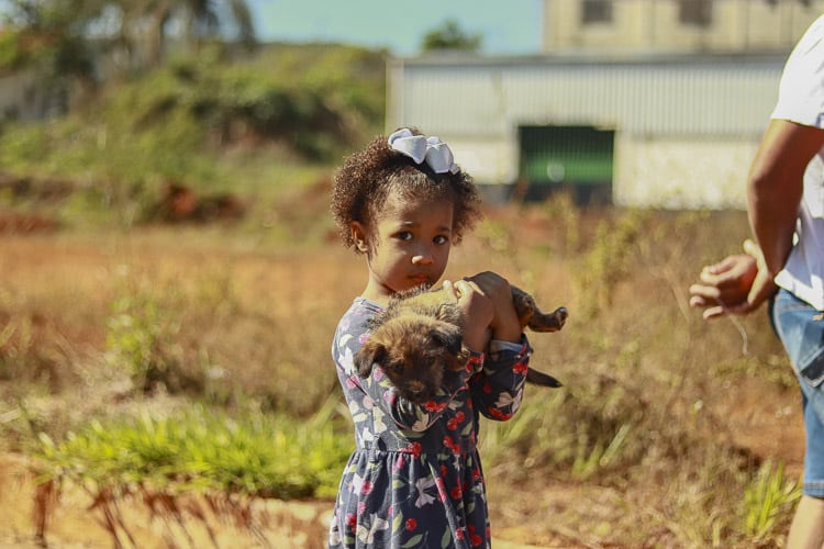 Crianças também participaram do ato - Foto: Lui Pereira/Agência Primaz