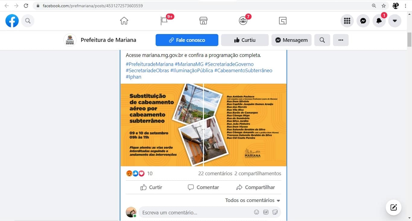 Reprodução 02/17: Facebook
