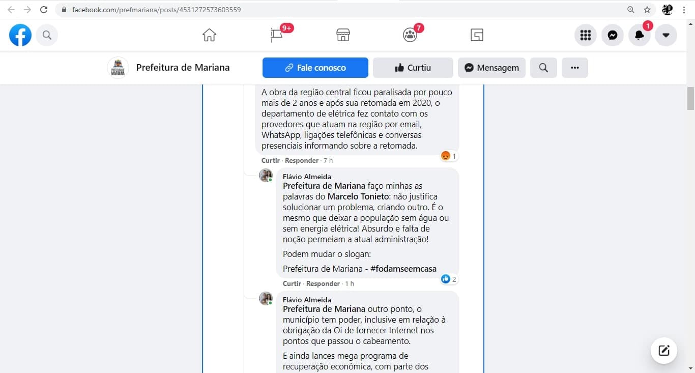 Reprodução 04/17: Facebook