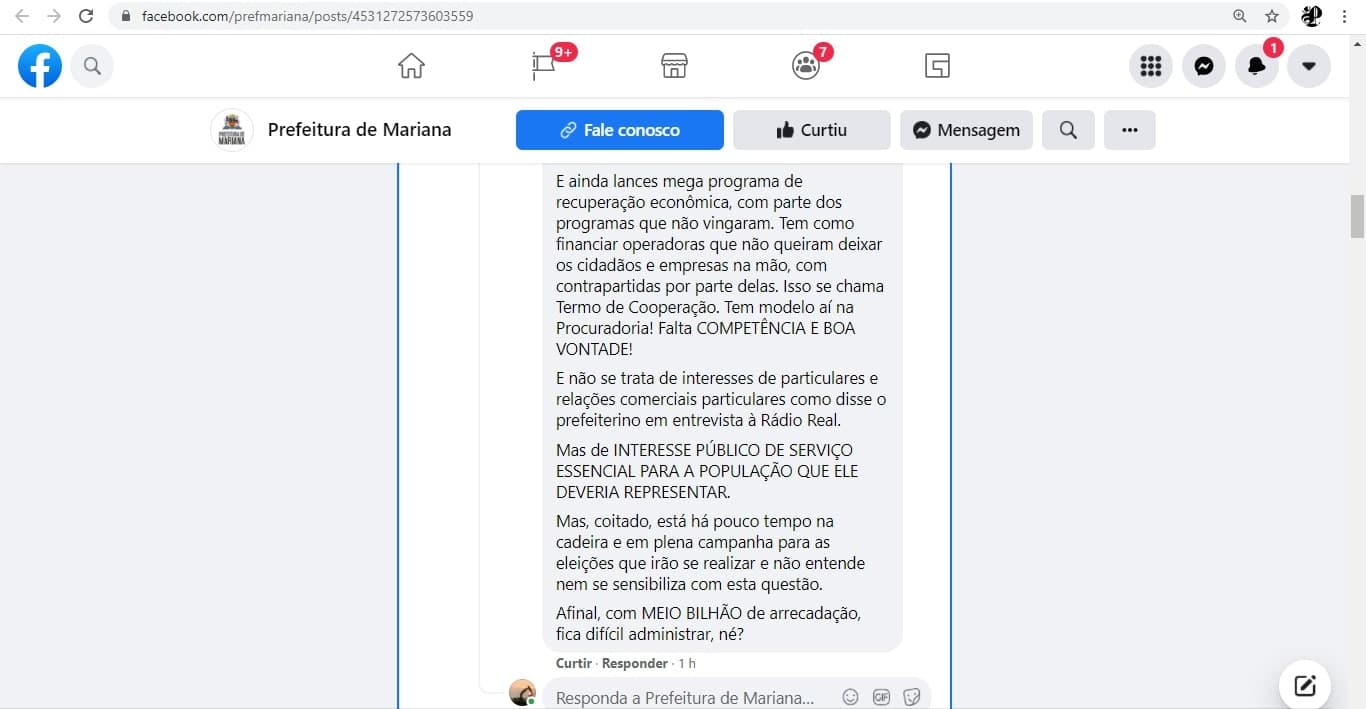 Reprodução 05/17: Facebook