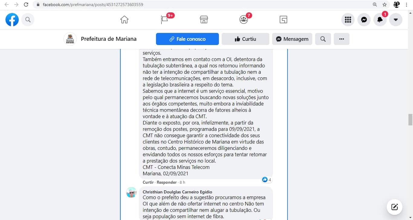 Reprodução 13/17: Facebook