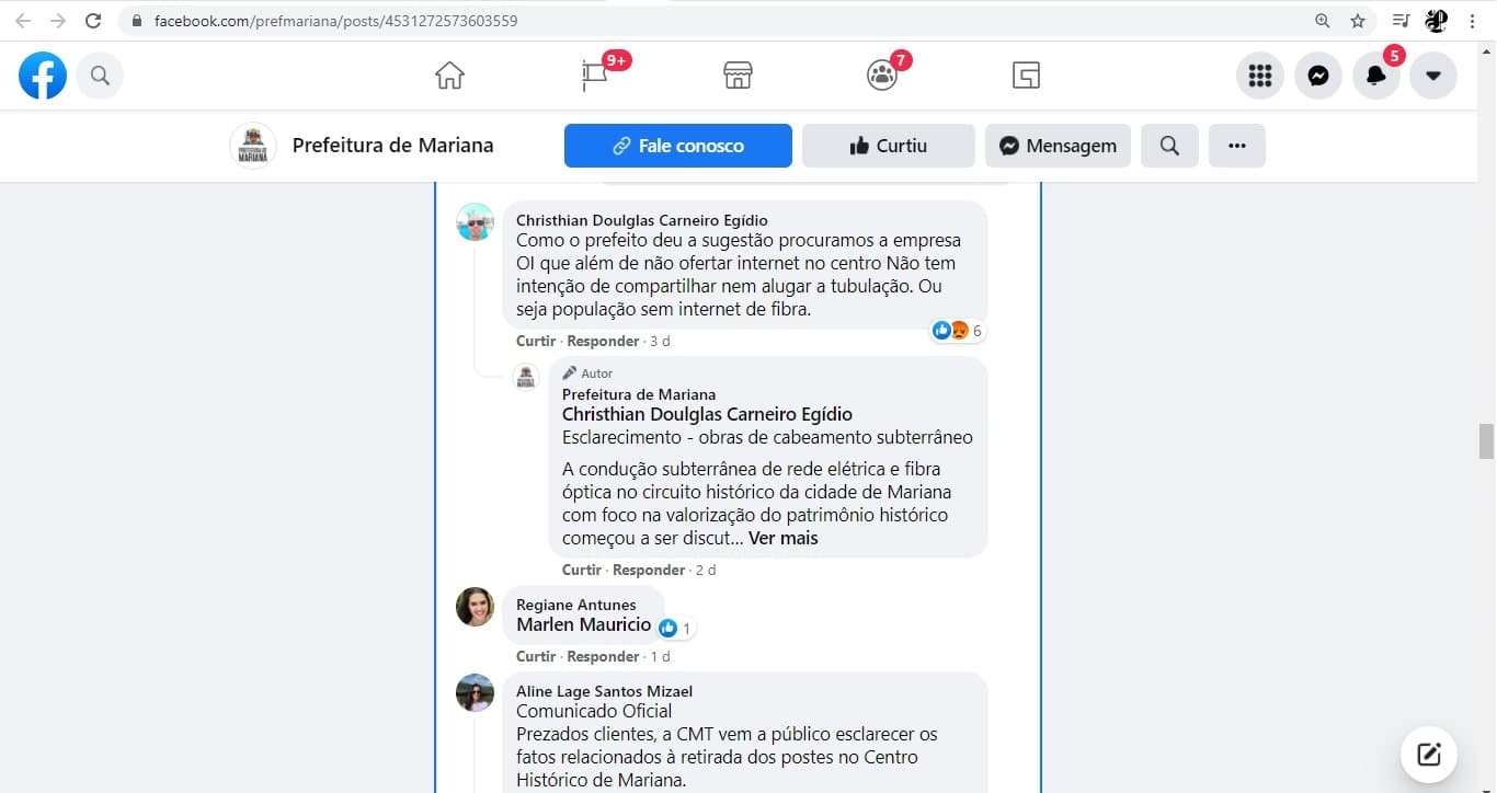 Reprodução 14/17: Facebook