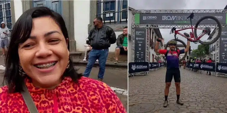 Esilene e Roseaildo vieram do Pará para a primeira experiência no Iron Biker Brasil