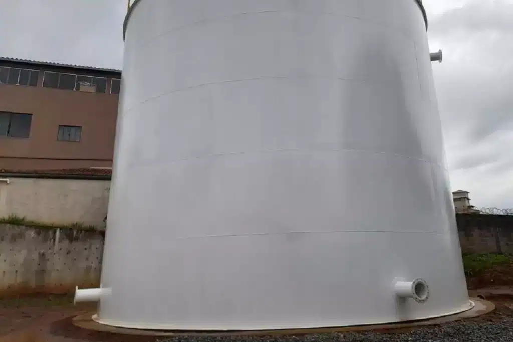 Um dos reservatórios do bairro Rosário passou por testes de estanqueidade na manhã do dia da manifestação de Ronaldo Bento