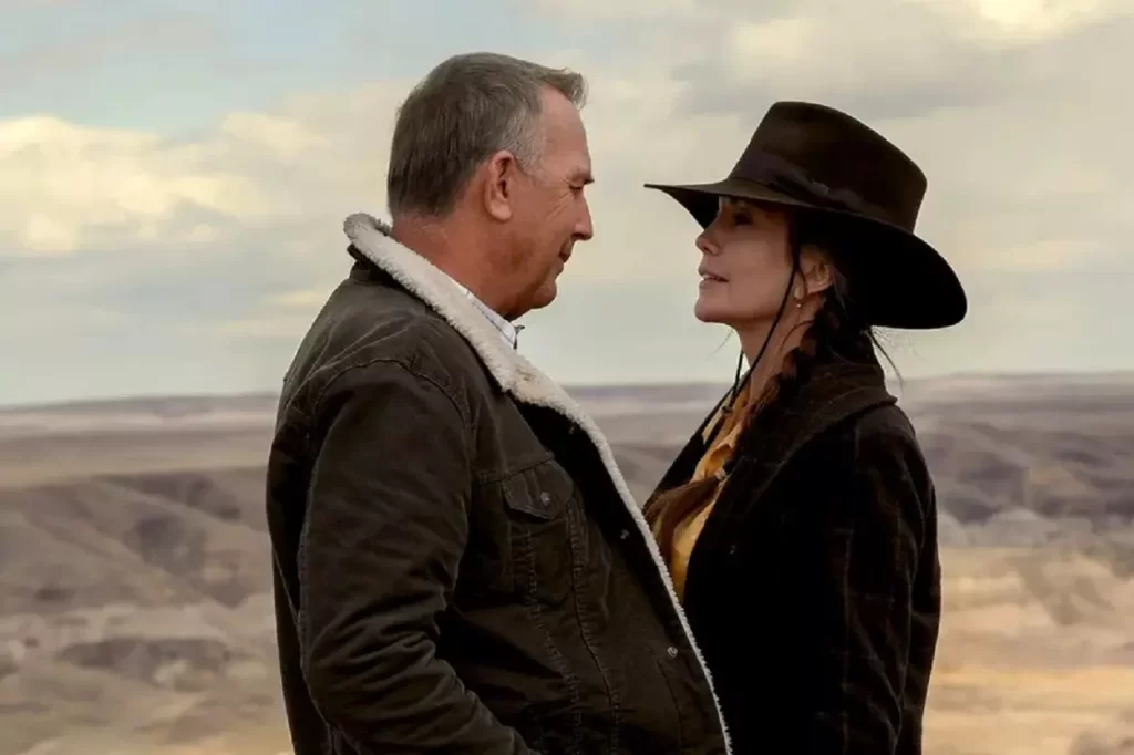 Kevin Costner e Diane Lane em cena do filme "Deixe-o Partir"