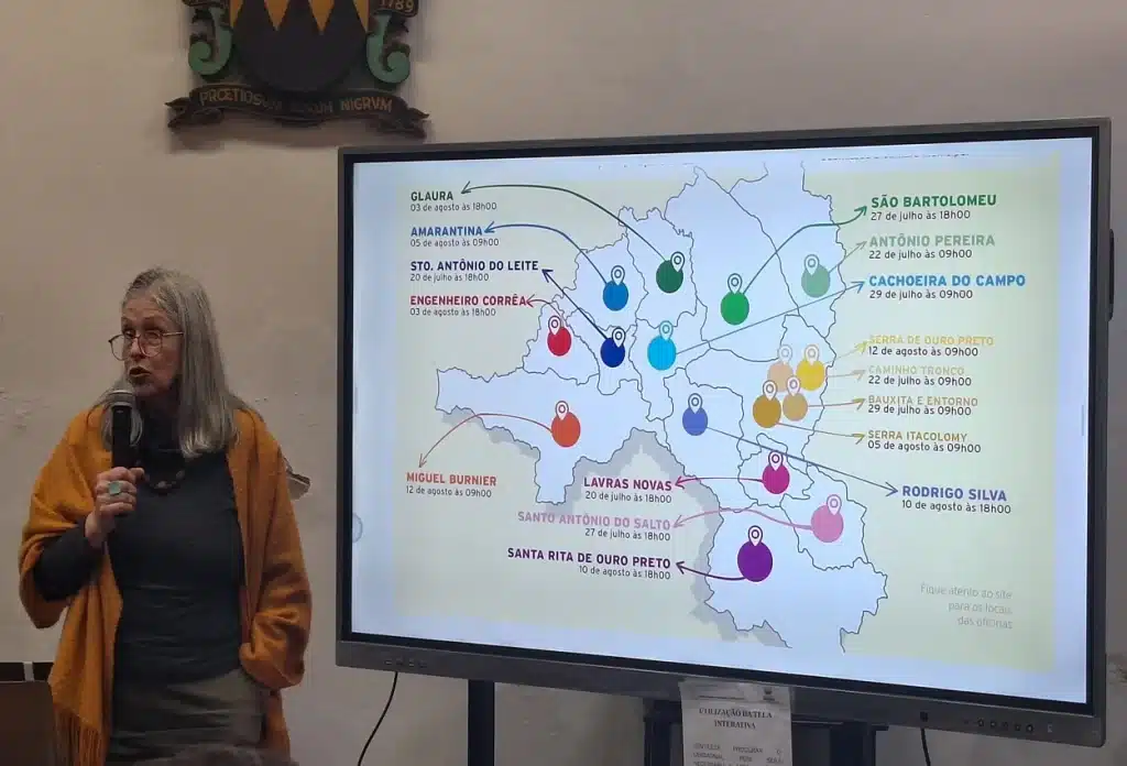 Oficinas foram realizadas entre julho e agosto, na sede e distritos de Ouro Preto