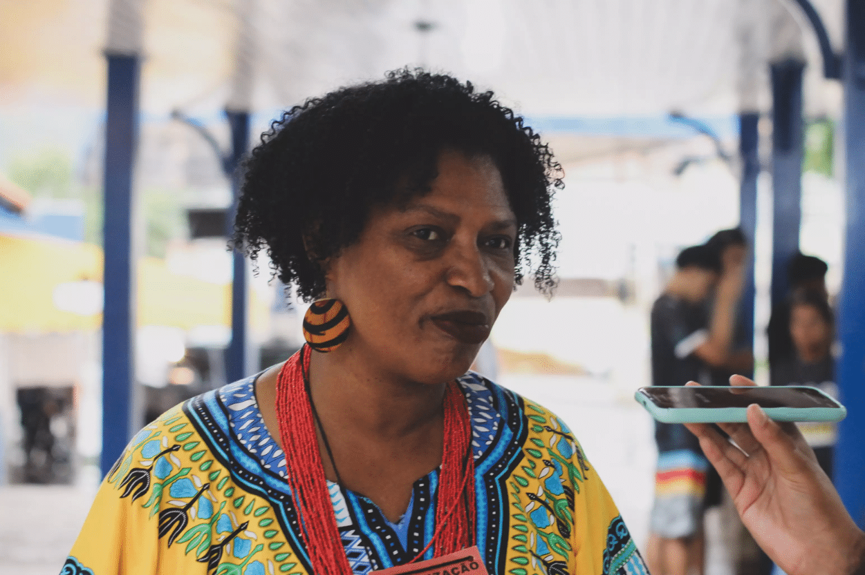Aída Anacleto, membro do Conselho Municipal da Promoção da Igualdade Racial e do Movimento Negro de Mariana, organizadores do Novembro Negro