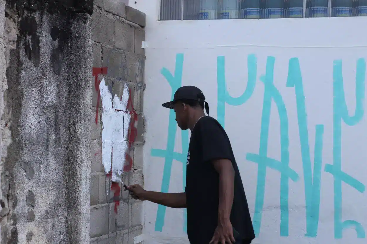 Programação de Rinha do Estadual teve oficina de grafite, entre outras atividades culturais