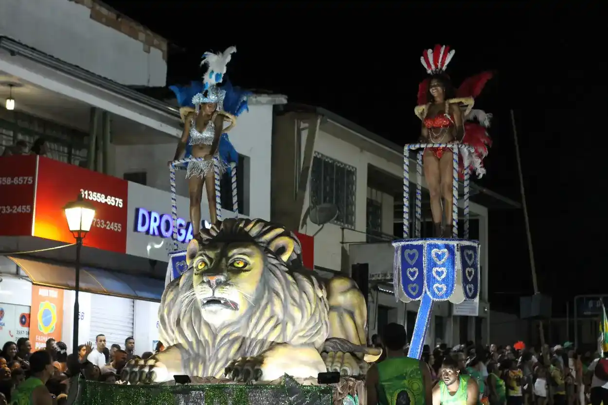 Desfile das escolas de samba no domingo (11) de Carnaval