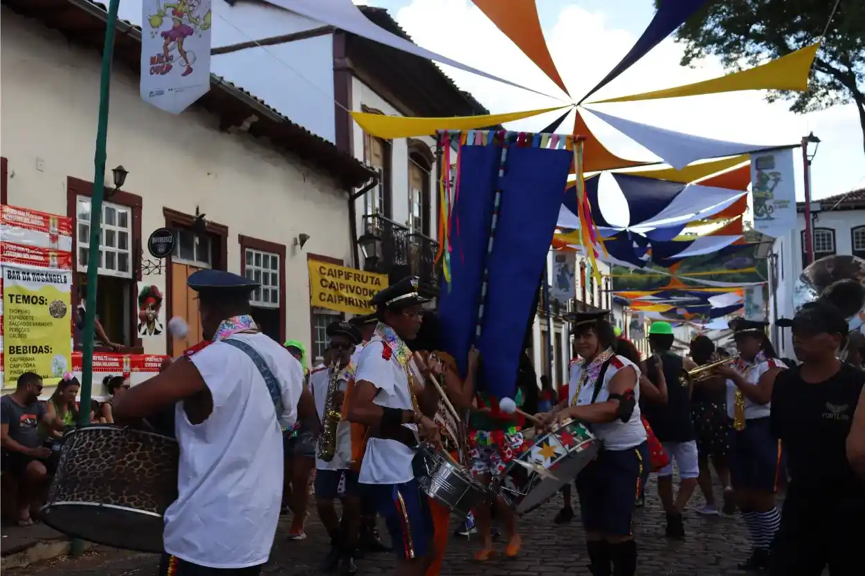 A banda do Palhaço Furreca fez a alegria de foliões de todas as idades