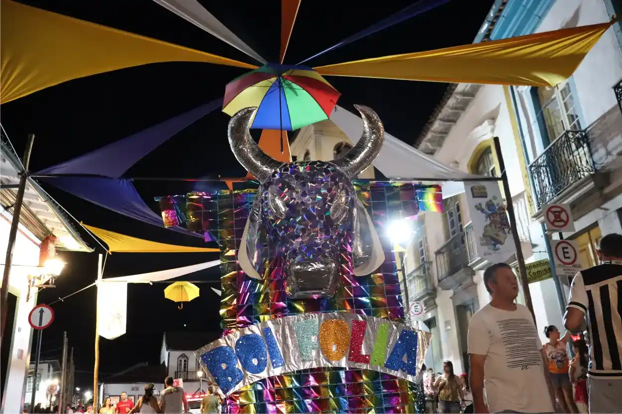 Animação total dos foliões e integrantes do Bloco Folia Nossa