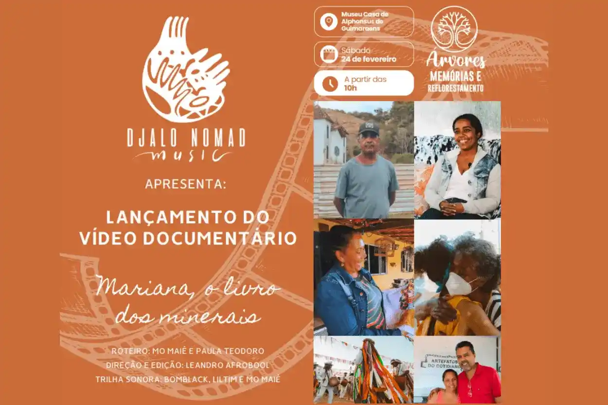 Evento acontece no dia 24 de fevereiro, no Museu Casa de Alphonsus de Guimarães e livro busca resgatar memórias ancestrais de Mariana e Barra Longa.