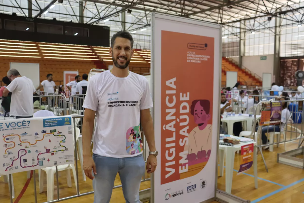 Além de Leandro Ferreira, secretário de Saúde, outros representantes da Administração Municipal marcaram presença na Ação de Empreendedorismo, Cidadania e Lazer