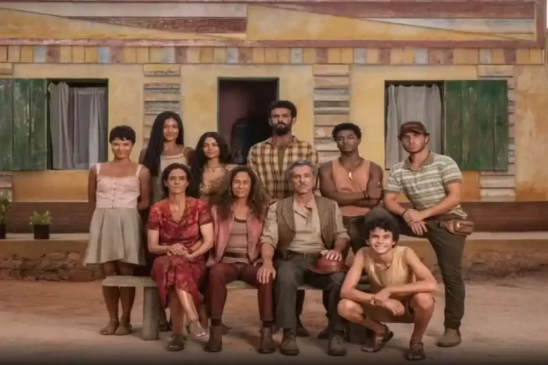 elenco da novela que iniciou gravações em Mariana