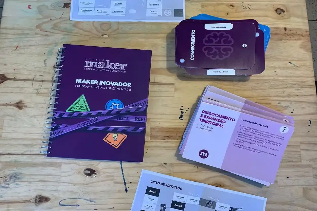 O espaço Maker utiliza métodos padronizados de ensino e em correlação com a BNCC