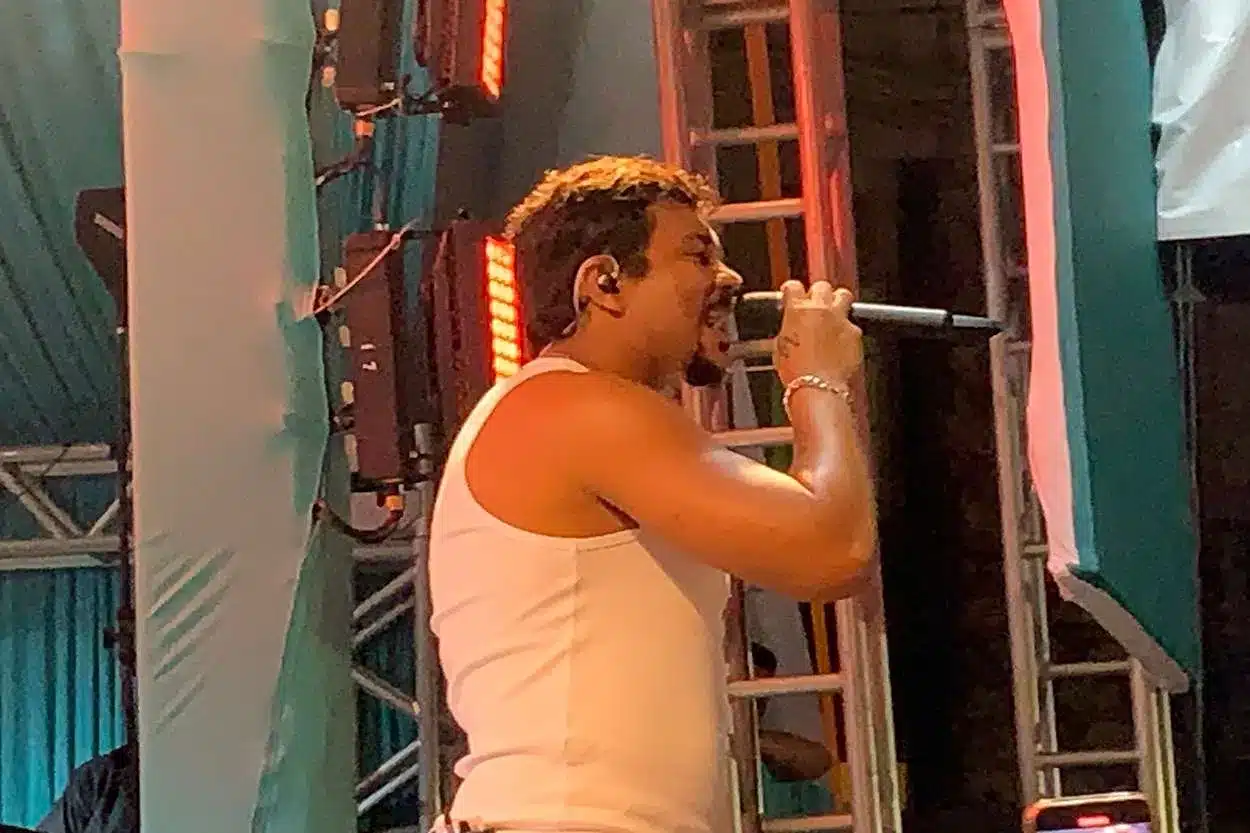 O rapper Xamã atraiu o maior público entre os shows do Festival da Vida