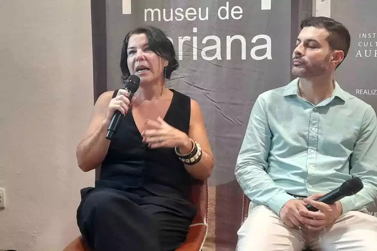 Edineia Araújo, diretora-presidente do Instituto Cultural Aurum, destacou as parcerias estabelecidas pelo Museu de Mariana