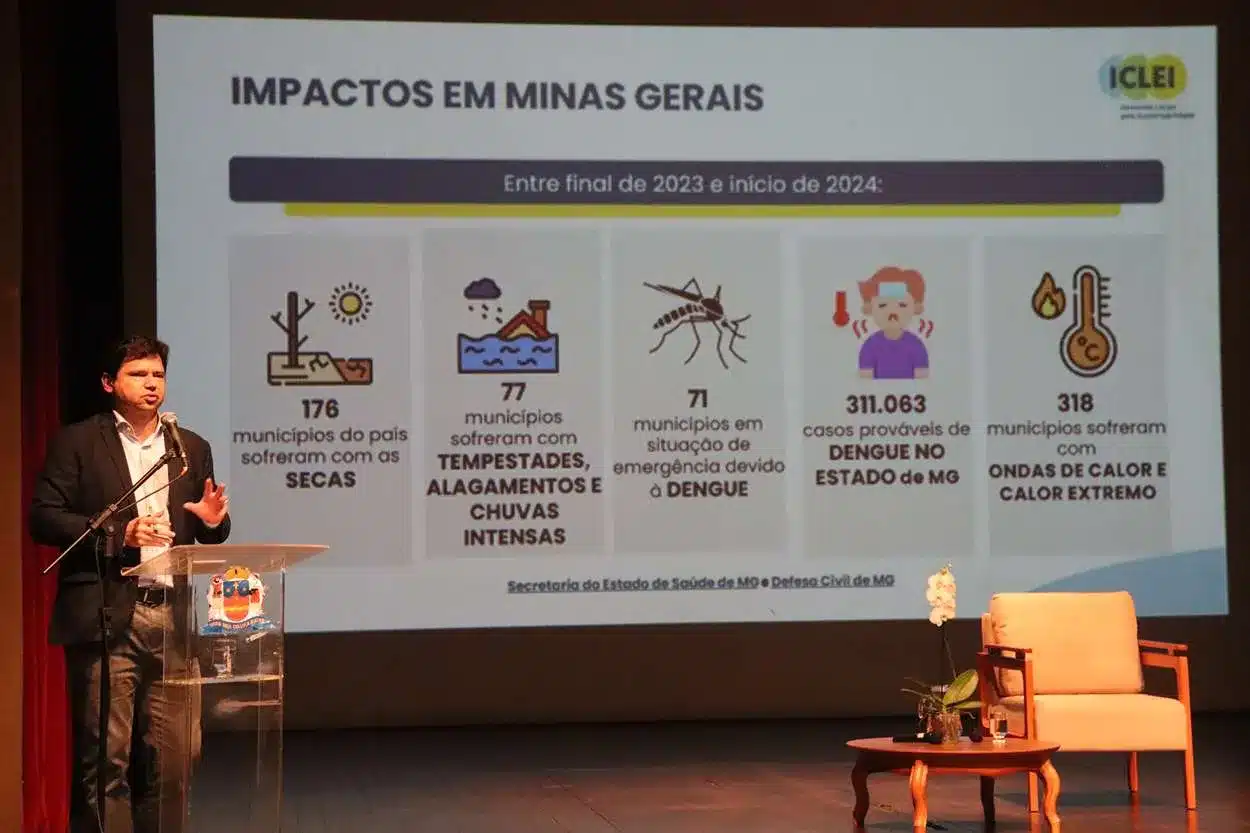 Rodrigo Perpétuo palestrou sobre os impactos socioambientais enfrentados em Minas Gerais