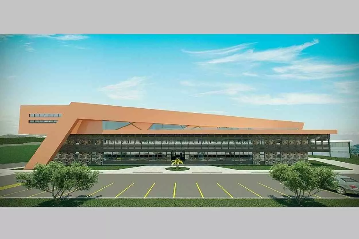 Fachada da Biblioteca Central a ser construída no Campus Ouro Preto