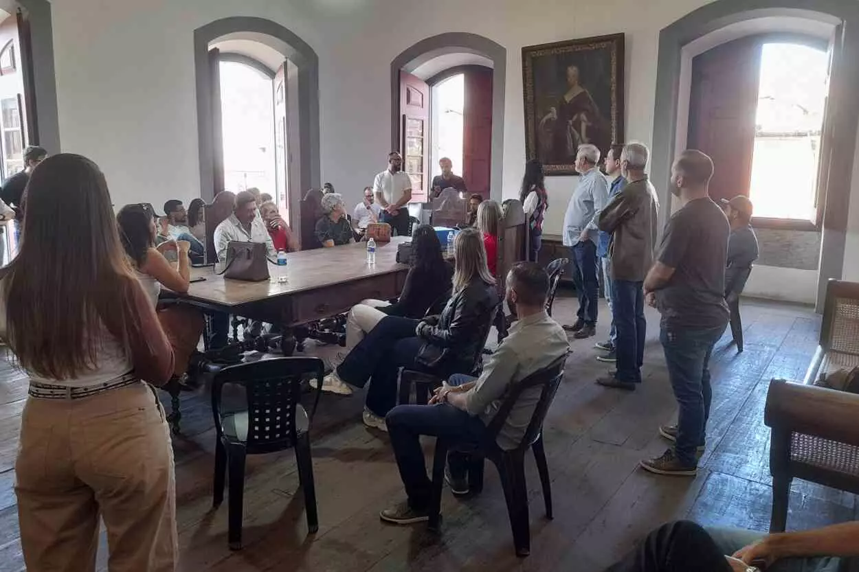 A convenção do PDT também contou com a participação do prefeito Celso Cota – Foto: Luiz Loureiro/Agência Primaz