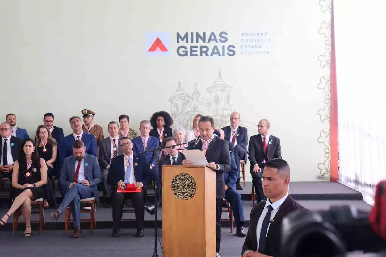 O presidente do Tribunal de Justiça de Minas Gerais foi o encarregado de falar em nome dos homenageados com a Medalha do Dia do Estado de Minas