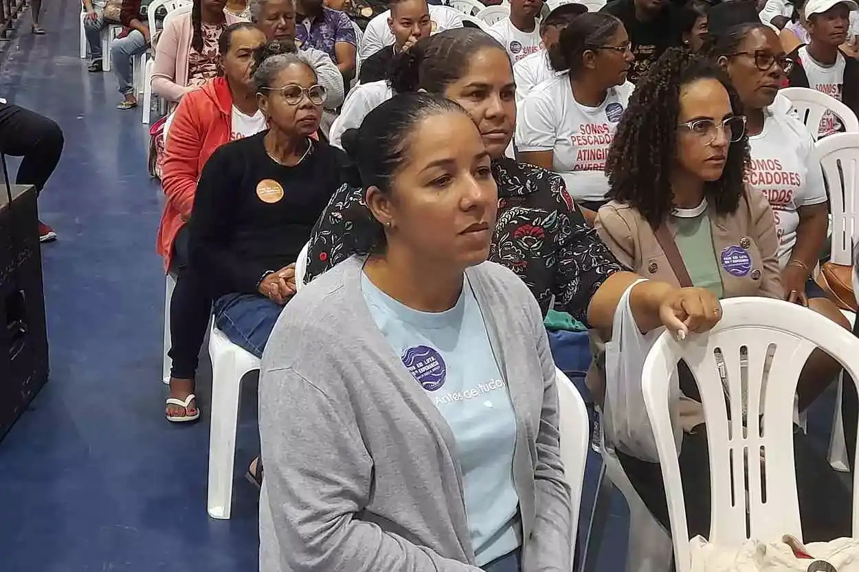 Moradora de Caravelas, sul da Bahia, Lídia de Paula luta, há 9 anos, pelo reconhecimento de sua comunidade como atingida pelo rompimento da Barragem de Fundão