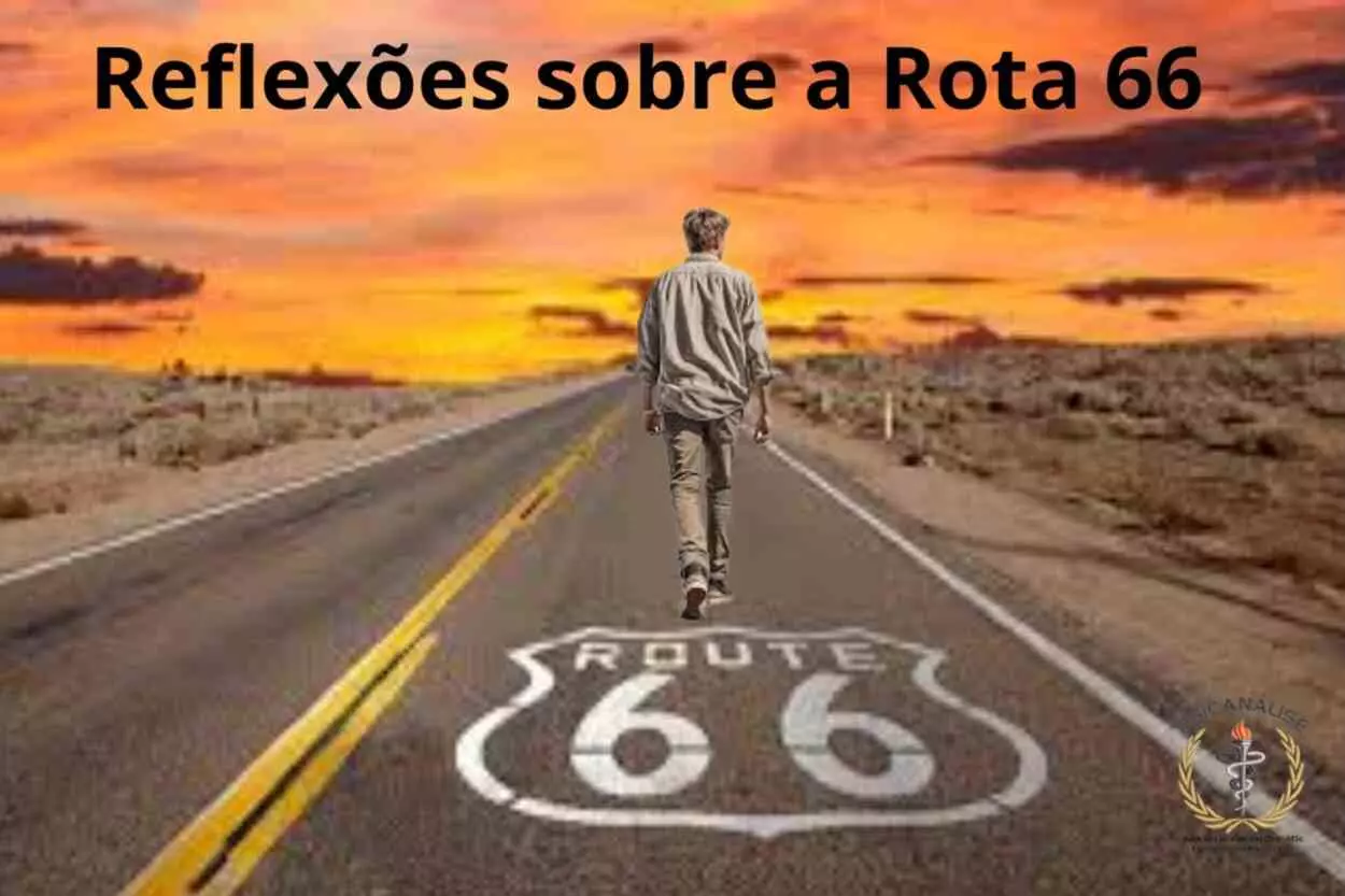 Homem caminha pela Route 66