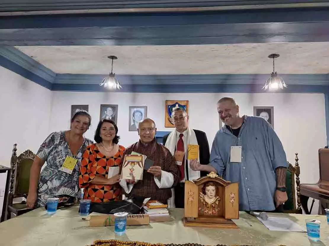 Foto para a matéria da visita de Thakur Powdyel.