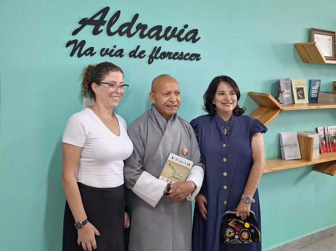 Foto para a matéria da visita de Thakur Powdyel.