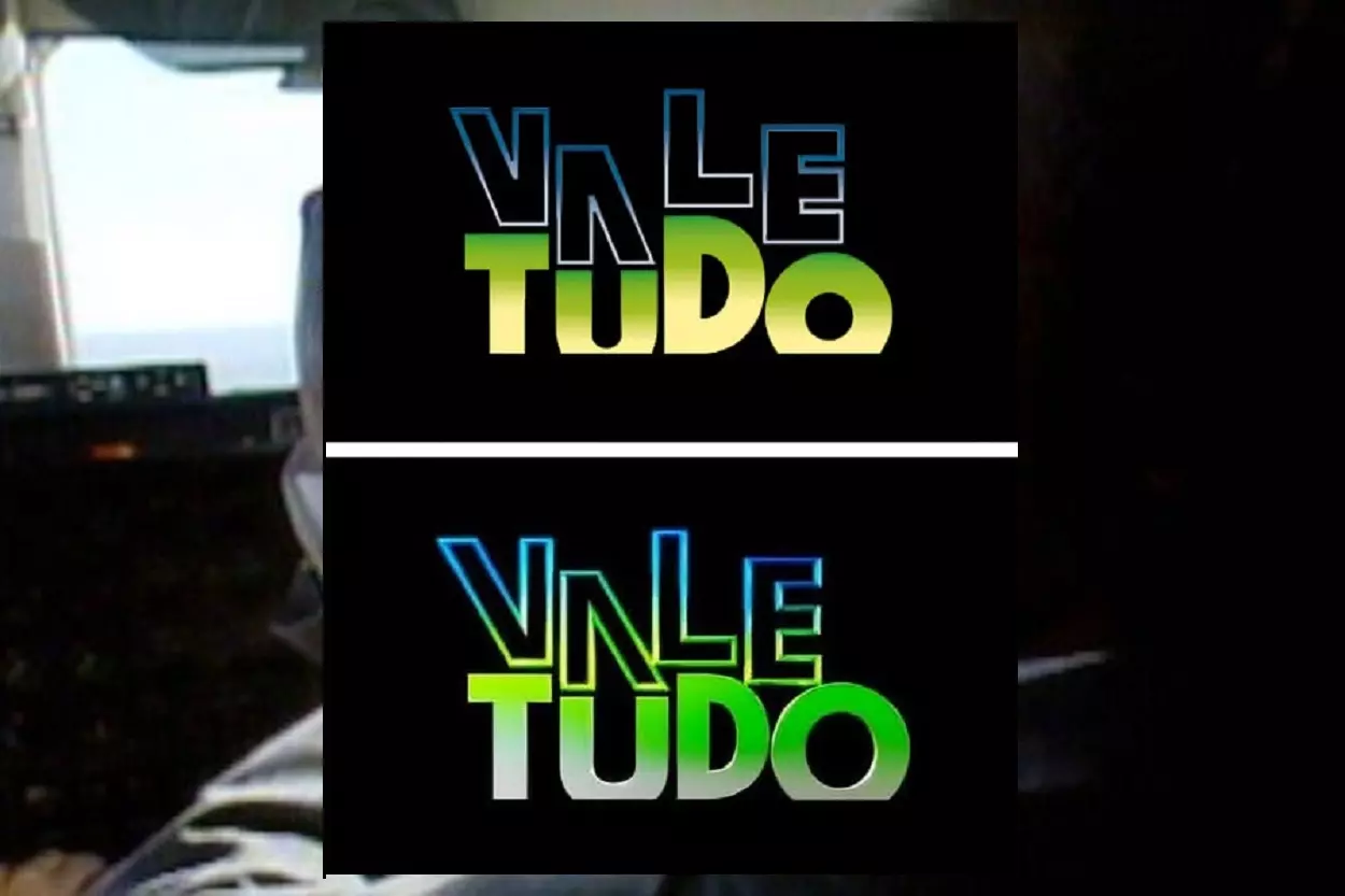 Logos da novela “Vale Tudo”: O da versão original é o na parte de cima da imagem