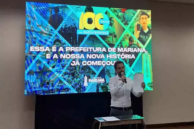 No evento de apresentação de resultados dos primeiros 100 dias de governo, Juliano Duarte assinou o termo de autorização para publicação de edital de licitação para construção de creche no bairro Cabanas