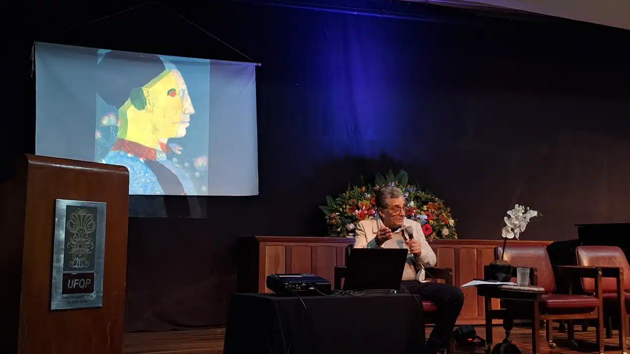 Kako Nabuco apresenta suas obras em palestra no primeiro dia do festival de inverno