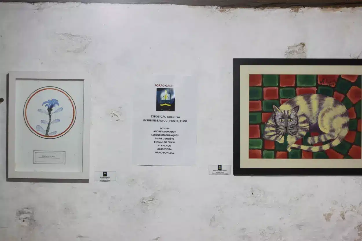 Exposição “Insubmissas: Corpos em Flor”, aberta após a apresentação da turnê Novos Ventos.