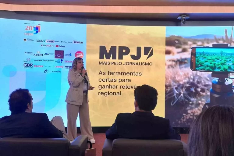 Fernanda Lara, idealizadora do projeto Mais pelo Jornalismo, apresentou os detalhes em palestra proferida no 20º Congresso internacional de Jornalismo Investigativo, realizado na última semana, em São Paulo