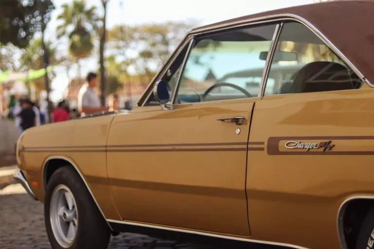 Um lindo Dodge Charger R/T no Jardim de Mariana