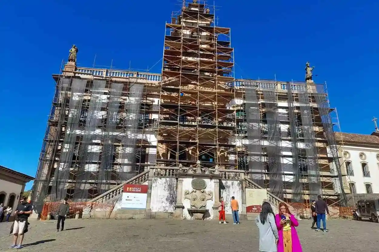 Fachada do Museu da Inconfidência, cuja primeira etapa de reforma deve ser finalizada ainda em julho
