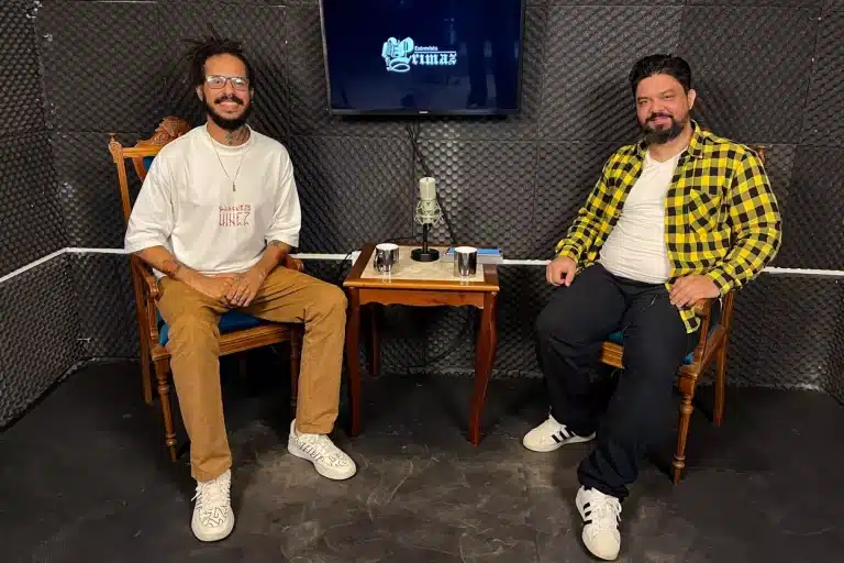 Bruno Miné no estúdio da Agência Primaz