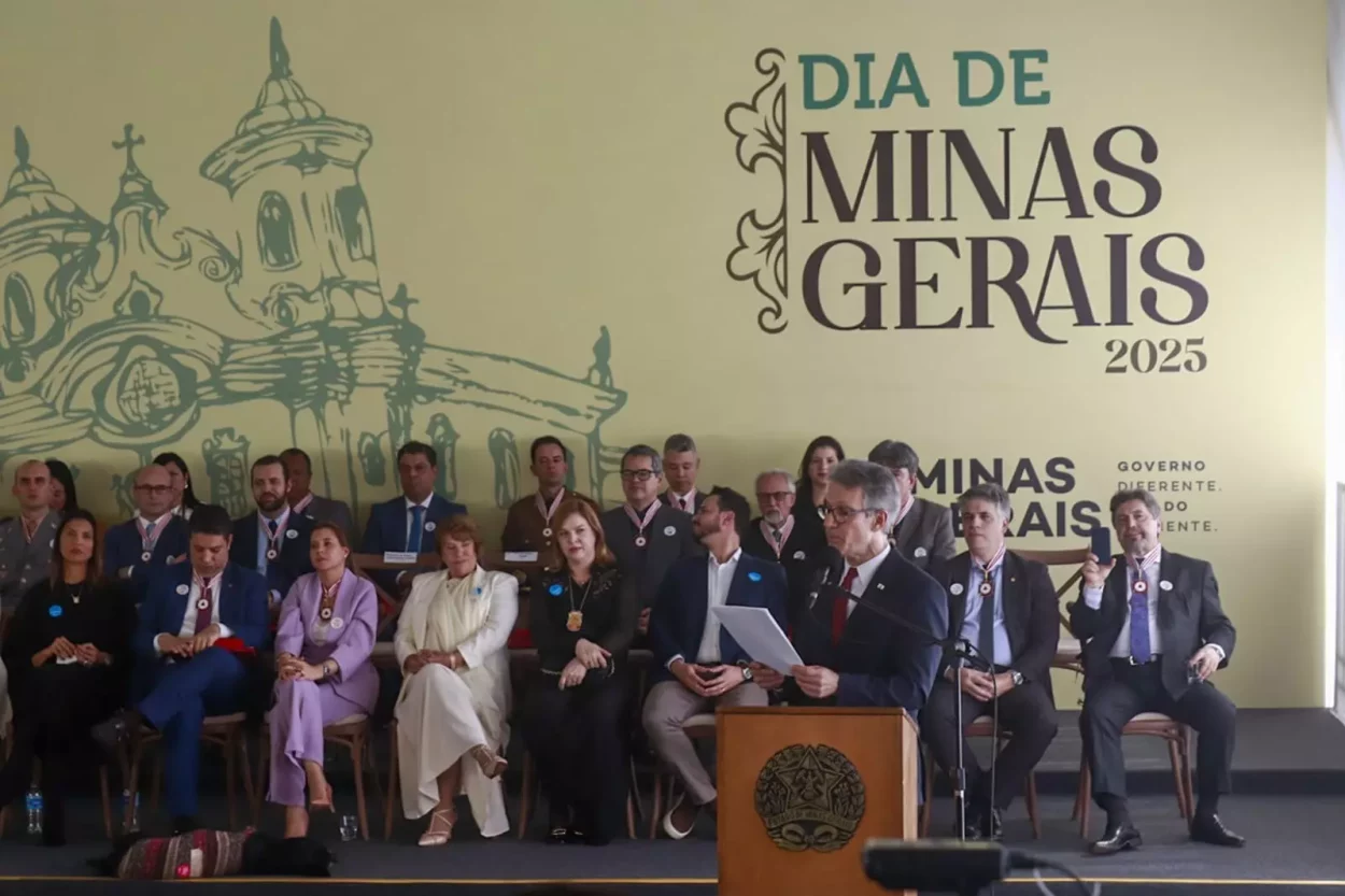 Romeu Zema celebrou o Novo Acordo de Mariana assinado em outubro do ano passado, "bem melhor que anterior" - Foto: Larissa Antunes/Agência Primaz