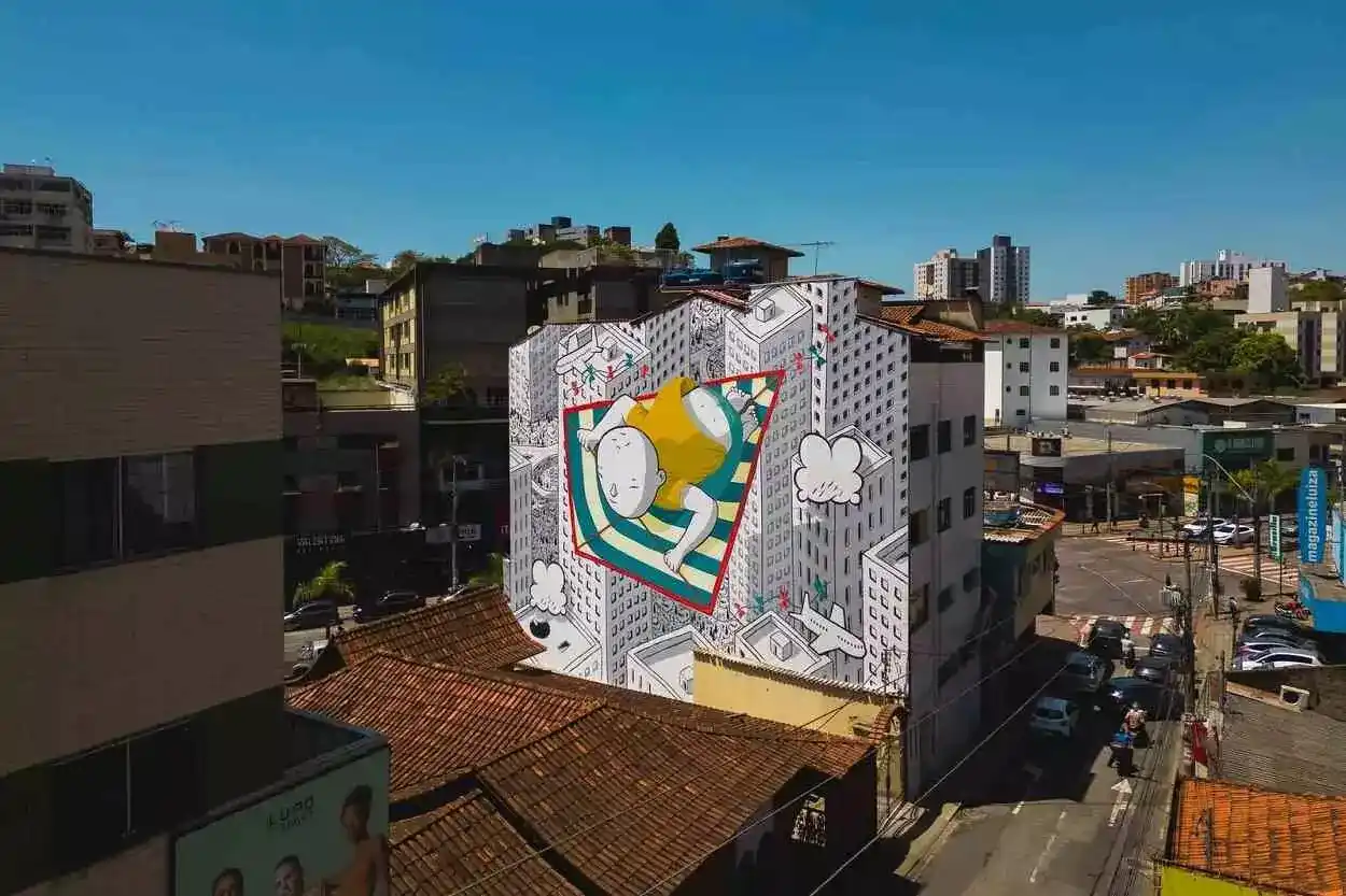 Intervenção do Mostra de arte Pública, em Itabira/MG