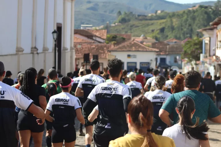Grupo de atletas durante prova do Desafio Brou.