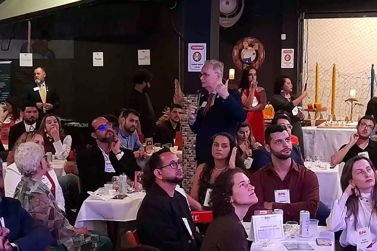 Eugênio Elyseu proferiu palestra no evento de lançamento do grupo de networking