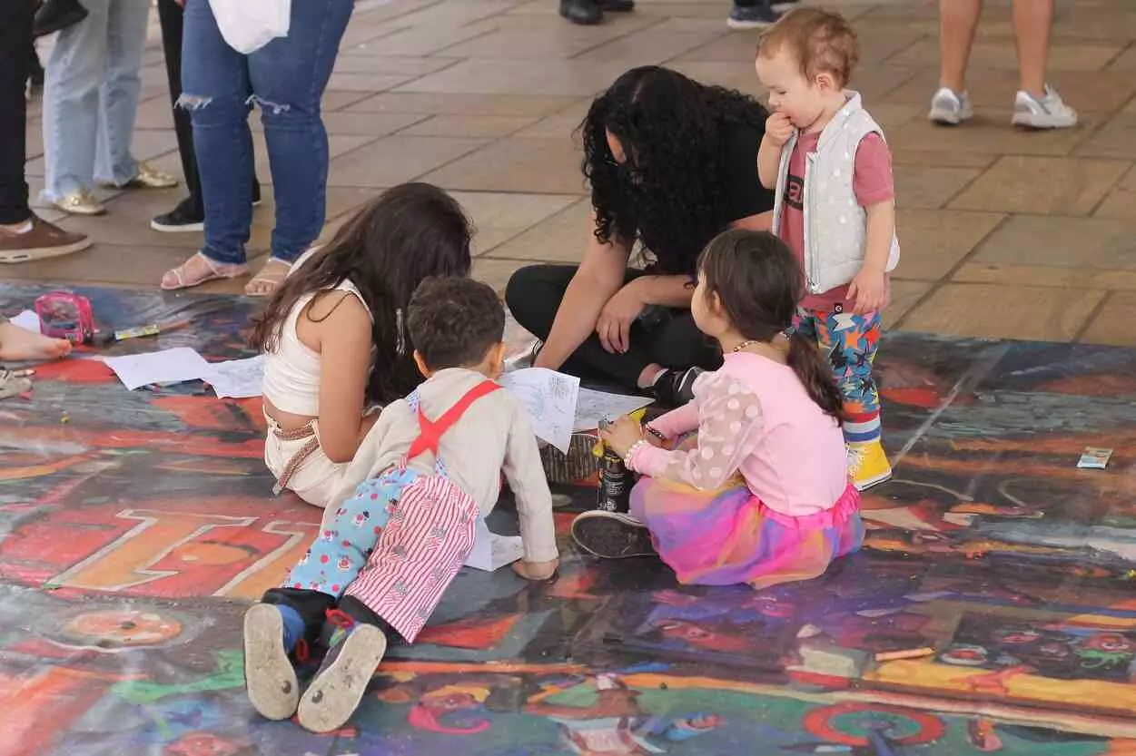 atividade Pinte o Palhaço no Encontro de Palhaços